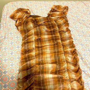 Brown fannel dress